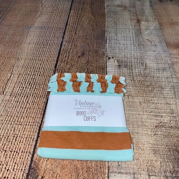 Vintage rose wraps boot cuffs Nwt - Picture 3 of 4